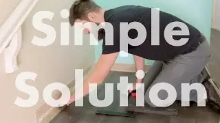 How to Install the Last Two Rows of Flooring