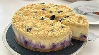 Blueberry Crumble Cheesecake 蓝莓奶酥芝士蛋糕