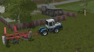 Мод ХТЗ Т 200К и Дискатор Ростсельмаш ТД 700 для Farming Simulator 2017