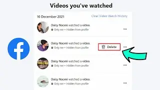 Delete all video watch history Facebook 2022  ||  Clear All Watched Videos History On Facebook on PC