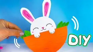 Игрушка ИЗ БУМАГИ за 2 минуты 🐰! Простые поделки своими руками