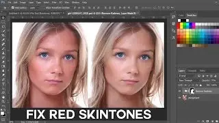 How to Fix Red Skintones in Photoshop - Remove or Reduce Red Tones from Skin?