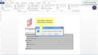 Creating a custom table of content in MS Word Tutorial