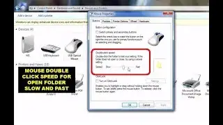 Mouse Double Click Speed For Open Folder Slow and Past