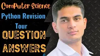 Python Revision Tour | Questions | Class 12 Computer Science with Python |Session- 2024-25