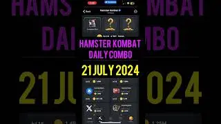 Hamster Kombat Daily Combo: 21 July 2024  #dailycombohamsterkombat #hamsterkombatdailycombo #crypto!