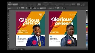 How To Design Church Flyer on Corel Draw | Design from scratch