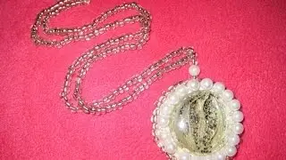 DIY Кулон из бисера и бусин. Мастер-класс