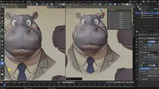 Blender Character Modeling  - Stylized Hippo