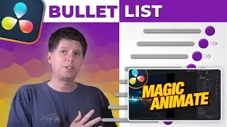 Bullet List with MagicAnimate from MrAlexTech / Free Davinci Resolve Plugin / Fusion Effects