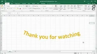 How to curve text in Excel