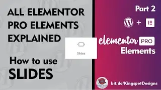 How to Use Slides Tutorial | Elementor Pro Elements
