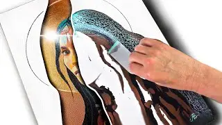 My Biggest Mistake turns into BEAUTY - STUNNING Native American Woman Art | AB Creative Tutorial