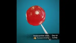 Sour Sucker. 🍭 Nodevember Day 02 👅 - Candy - Blender 3D