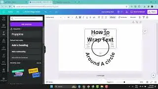 How to Wrap Text Around A circle with Canva