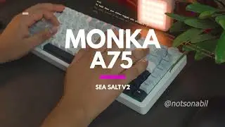 Monka A75 - Sound test - Poppy Marble with tactility