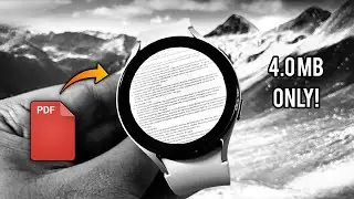 The Best PDF Reader for Galaxy Watch 4/5 or any Wear OS!