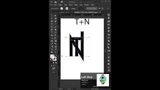 Create TN logo in Adobe illustrator easily #shorts #logodesign