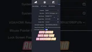 Hikvision Date And Time Settings 