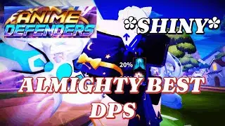 SHOWCASING *SHINY* ALMIGHTY LUNAR HUNTRESS EVOLVED (BEST DPS IN ANIME DEFENDERS)