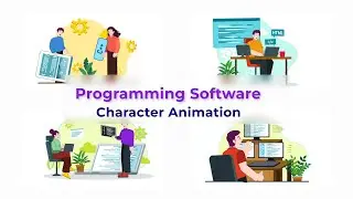 Programming Software Character Animation Premiere Pro Templates | Coder | Developer