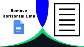 How to remove horizontal line in google docs