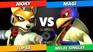 Supernova 2024 - moky (Fox) Vs. Magi (Falco) Smash Melee - SSBM