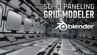 Sci-Fi Panelling, Blender tutorial (Grid modeler addon)