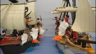 Pirates VS Compagnie des Indes : le trésor caché ! Stop motion Toys Playmobil !