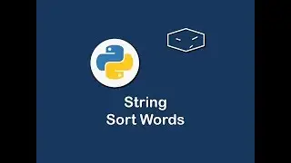 string sort words in python 😀