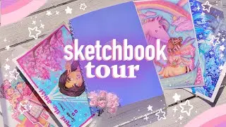 sketchbook tour 2024 🌸 inspiration & fighting art block