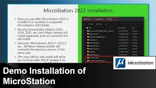 Demo Installation of MicroStation