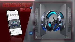 How to design instagram post in photoshop //  ফটোশপে ইনস্টাগ্রাম পোস্ট কীভাবে ডিজাইন করবেন ||.....