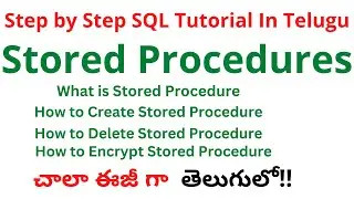 #14 SQL Stored Procedures in Telugu | SQL Full Course in Telugu| Stored Procedures in SQL Telugu