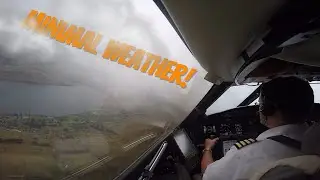 Raw Cockpit Takeoff in Queenstown | Breathtaking Cloudy Mountain Escape