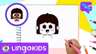 How to Draw a FACE 👦🏽🎨 | Drawing for kids | CRAFTS by Lingokids