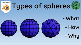 Types of spheres in Blender