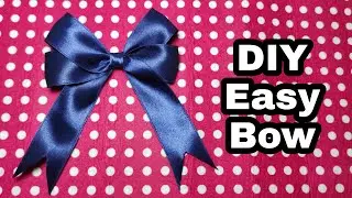 How To Make Ribbon Bow | Diy Easy Bow #bowdiy #ribbonbow