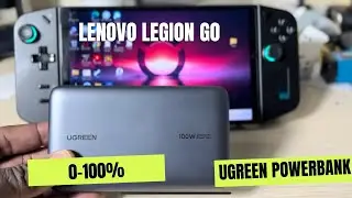 Lenovo legion go: Ugreen 100W powerbank charging test