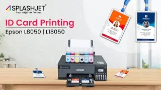 ID Card Printing Using Epson L8050 Printer | Photo Dye Inks | Driver Installation Guide | Splashjet