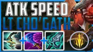 TERMINUS + THE NEW WITS END COMBO = NO.1 DAMAGE CHOGATH!! - Attack Speed Cho | Season 14 LoL