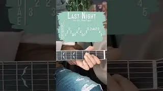 Last Night Morgan Wallen Guitar Tutorial // Last Night Guitar Lesson 