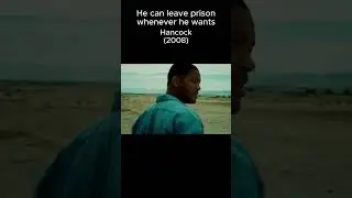 He can leave prison whenever he wants #sony #willsmith #hancock #superhero #superman #marvel #dc