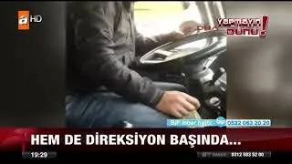Batman'da minibüs şoförü direksiyon başında video izliyor !