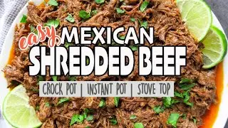 Easy Crockpot Mexican Shredded Beef