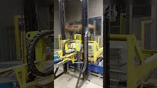 Автоматическая обвязочная рама HSM. Горизонтальная обвязка тротуарной плитки. #shorts