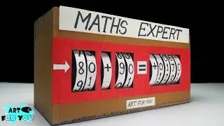 Maths Project From Cardboard | Maths working model for school exhibition | Maths exhibition ideas