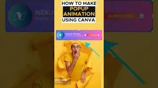 How to create an animated subscription popup in canva #shorts