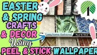 Everyone will want DOLLAR TREE WALLPAPER for your EASTER & SPRING crafts and diy decor after this!!