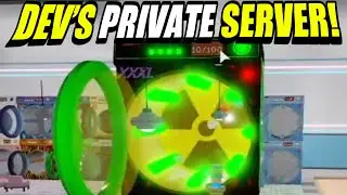 I JOINED THE DEVS PRIVATE SERVER IN LAUNDRY SIMULATOR! (XXXL MACHINE) | Roblox